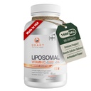 Vitamine liposomique C 1400mg- 180 Capsules végétaliennes- Ingrédients sans la Chine, graisse soluble haute absorption VIT C- soutient système immunitaire sain et collagène booster- puissant supplément de soutien antioxydant