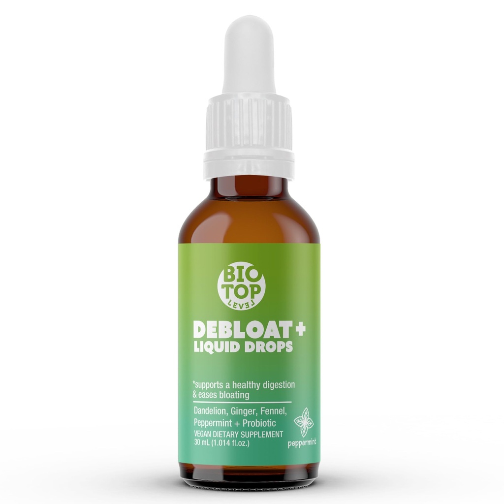 Débloquer les gouttes de liquide organique pour le gaz naturel et le dégel, soutient la santé digestive et git avec Dandelion, Ginger, Fenouil, menthe poivrée, sans sucre 1,0 Fl Oz.