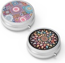 Pill Box 3 Compartiment petit cas de pilule, Portable pour Pocket ou Purse Pill Organizer Porte-conteneur Pill pour tenir les vitamines, médicaments, huile de poisson et suppléments(2PCS)