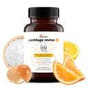 UpWellness Cartilage Revive + Supplément de soutien conjoint pour hommes et femmes avec collagène de type II pour articulations - Sulfate de D-Glucosamine, MSM, vitamine D3, vitamine C et plus - 60 capsules
