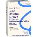 Foster & Thrive Congestion thoracique Mucus à libération prolongée, 600 mg Guaifenesin soulage la congestion thoracique causée par l'excès de mucus, (Comparer à Mucinex 12 heures à libération prolongée), 40 comprimés