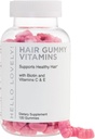 Vitamines capillaires Gommies - Biotin 5000 mcg avec vitamine E, C & Zinc, Vitamines de croissance capillaire pour les femmes et les hommes - Supplément plus fort, beau cheveux, peau et ongles, sans OGM et sans gluten - 120 ours gommy