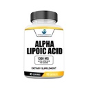 American Standard Suppléments Alpha Lipoic Acid 1300mg par portion - végétalien, sans gluten, sans OGM, 90 capsules, 45 portions