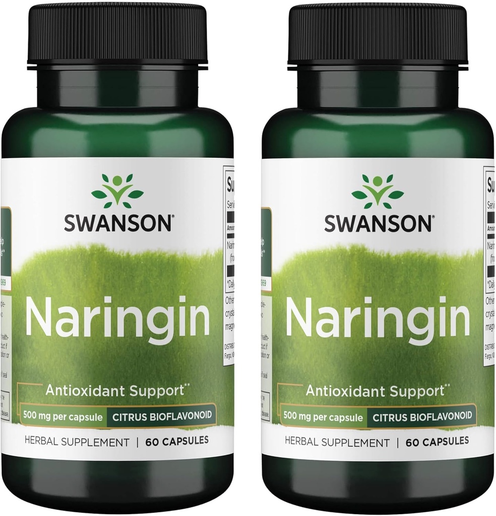 Swanson Naringin 500 Milligrammes 60 Capsules (2 Pack)