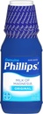 Le lait de Phillips de Magnésie liquide laxatif, 12 oz, sans crampe et doux soulagement de nuit de Constipation occasionnelle, n°1 lait de marque de Magnésie