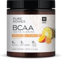 Pure Power BCAA + Beta-Alanine, Tropical Punch Flavor, 11,7 oz (333 g), 30 portions, 6g BCAA, 2g Beta-Alanine, 0g Sucre, Non-OGM, Dr Mercola