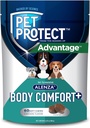 Animaux de compagnie Protégez le confort du corps entier + supplément pour les chiens, Alenza formé par les vétustes, soutient une réponse inflammatoire normale, poulet aromatisé moelleux (60 comte)