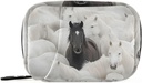 Black Horse Group White Weekly Pill Organizer Small Pill Box Bag Portable Travel Pill Case 7 jours Porte supplément vitamine avec fermeture éclair pour le camping familial