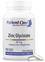 Patient One Zinc Glycinate 30mg. Supplément pour soutenir la santé du système immunitaire.