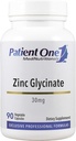Patient One Zinc Glycinate 30mg. Supplément pour soutenir la santé du système immunitaire.