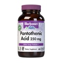 BlueBonnet Nutrition Pantothenic Acid 250 mg Daily Vitamin B5 Supplement for Cellular Energy for Women & Men - Vegan, Gluten-Free, Non-GMO - 60 Vegetable Capsules