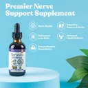 Nervestra Supplément de soutien de la santé Nerve - Formule liquide à base de plantes à absorption rapide - Barque de saule blanche, B-vitamines, acide alpha-lipoïque, acétyl-L-Carnitine et plus