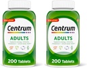 Centrum Supplément multivitamine/multiminérale adulte avec antioxydants, zinc, vitamine D3 et vitamine B, sans gluten, ingrédients non OGM - 200 Nombre (paquet de 2)