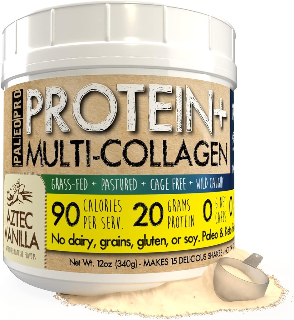 PaleoPro® Protein+ Multicollagène (Aztec Vanilla)