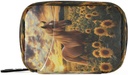 Fromage Sunflowers Travel Pill Organizer Bag, hebdomadaire quotidien Pill Case Sac Pill Portable Pill Box for Vitamin Supplement Medicine