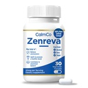 CalmCo Zenreva, Pure Saffron Extract Capsules – Boost Mood, Improve Focus, Reduce Anxiety, Support Emotional Balance & Sleep, Metabolism Booster, Non-GMO Vegan Capsules, 30 Count