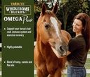 Mélanges complets Omega Plus Supplément huile pour chevaux, 1 Gallon