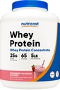 Nutricost Whey Protein Concentrate (Strawberry Milkshake) 5LBS - Sans gluten et sans OGM