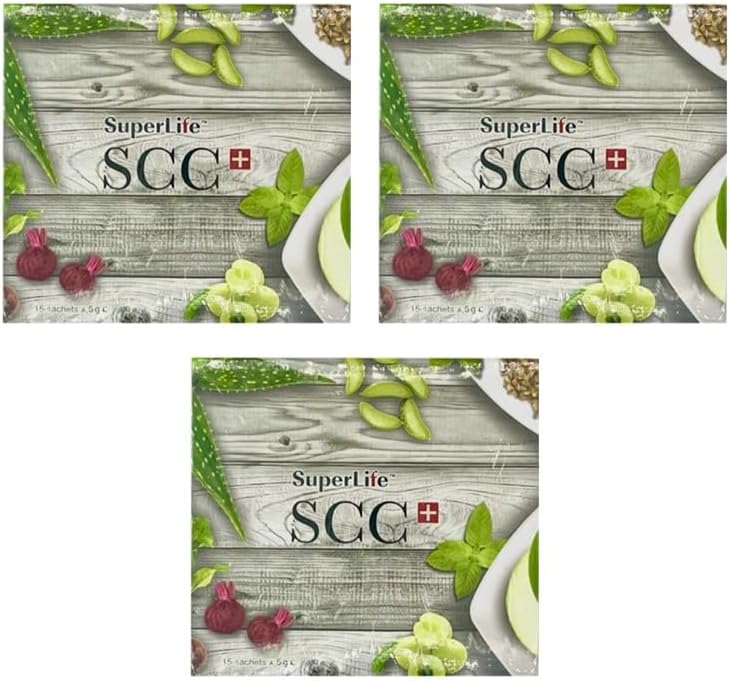 3 Packs Super Life Colon Care Fibre Probiotiques Prébiotiques Aide Digestion stc Fibre (15 sachets/boîte)