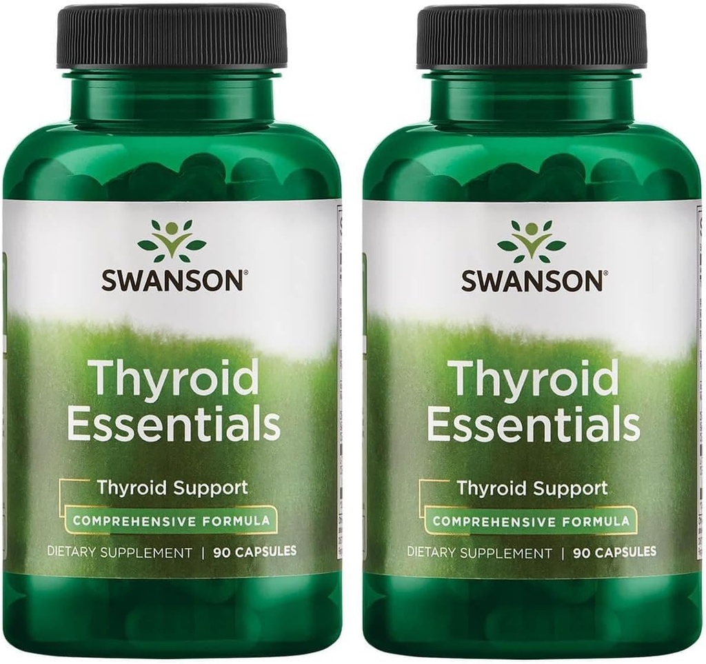 Swanson Thyroïde Essentials 90 Capsules (2 Pack)