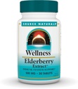 Source Naturals Wellness Elderberry Extract, 500 mg pour le soutien du système immunitaire* - 30 comprimés