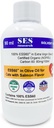 SES Recherche C60 pour les animaux de compagnie en huile d'olive extra vierge biologique avec saveur de saumon - Supplément alimentaire pour animaux de compagnie - Supplément antioxydant - Sans solvant - Booster d'immunité - Boosts Energy & Mood - Focus - 90ML