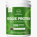 MRM Nutrition Veggie Protéine avec Superfoods , Vanilla Aromatisée , 22g Protéine complète , 8,8g Acides aminés essentiels , 13 superfoods , Omega 3 et Omega6s , Keto Friendly , 15 portions