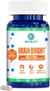 BioTrust Brain Bright – Daily Nootropic Boost for Focus, Concentration, Mental Clarity – Caffeine Free Nootropics Brain Support Supplement – Thai Ginger, Ginkgo, Folate, L-Theanine – 30 Servings