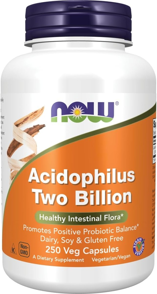 Maintenant Aliments Acidophilus 2 Million 250 Caps