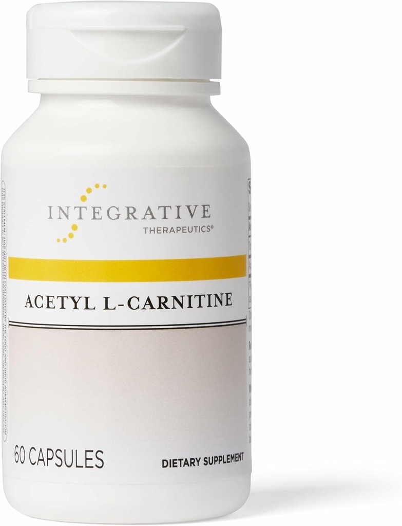 Integrative Therapeutics Acetyl L-Carnitine - Supports Healthy Cellular Energy Production* - Supports Nerve Cell Function* - Vegan, Gluten-Free & Dairy-Free - 60 Capsules (30 Servings)