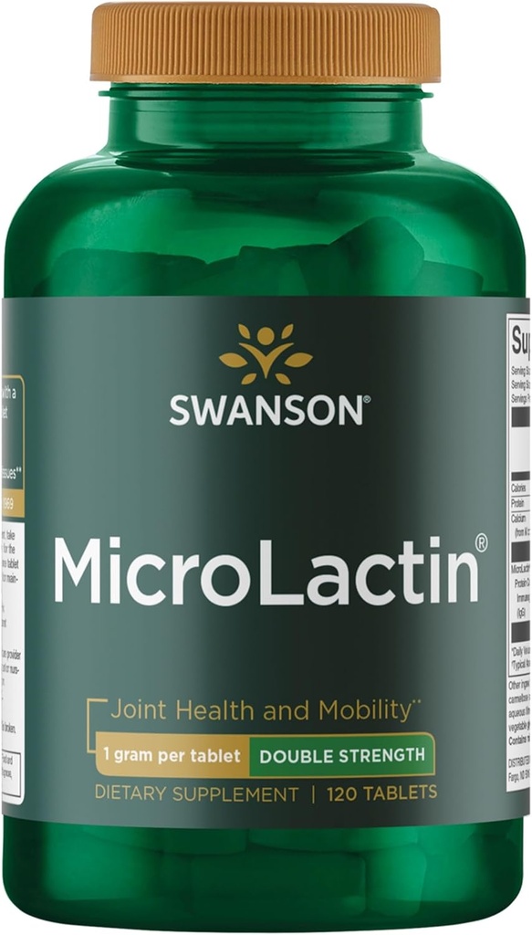 Swanson Microlactine Double résistance 1000 Milligrammes 120 onglets
