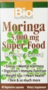 Bio Nutrition Moringa Oleifera Superfood Supplément 5000mg 90 Capsules végétariennes