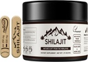 Shilajit Pure Himalayan avec l'acide fulvic et 85+ Trace Minerals Shilajit pour hommes et femmes Golden Grade A Shilajit Supplément résine avec un petit goût amer pour l'énergie et l'immunité - 50 Grams