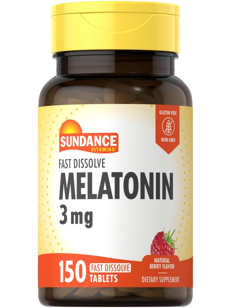 Sundance Melatonin Dissolve rapidement 3mg de 150 comprimés Dissolve rapide de 150 comprimés.