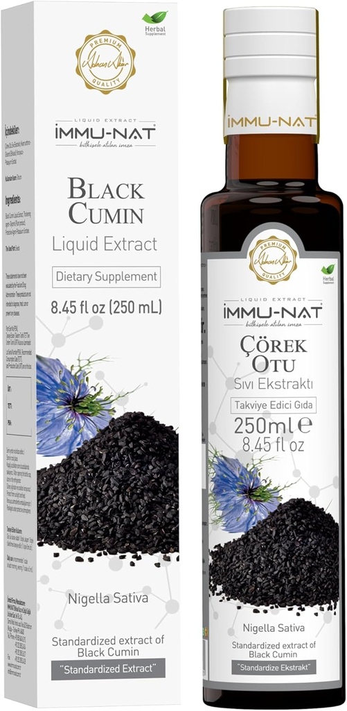 Black Cumin Seed Liquid Supplement - 8.5oz - Potent Immune Booster, Pure & Nutrient-Rich, Vegan & Gluten-Free