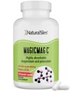 MagicMag C de NaturalSlim, Citrate de magnésium avec du potassium pour la relaxation musculaire, la qualité du sommeil, la fonction nerveuse et le soutien électrolytique, supplément de magnésium quotidien pour les hommes et les femmes, 100 capsules 1pk