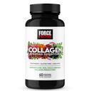 Force Factor Collagen Boosting Superfoods, Vegan Collagen Booster avec l'acide hyaluronique, Biotine, Bamboo, Amino Acides & Vitamines pour les cheveux, la peau et les ongles, Renforceur et supplément de peau, 60 Capsules