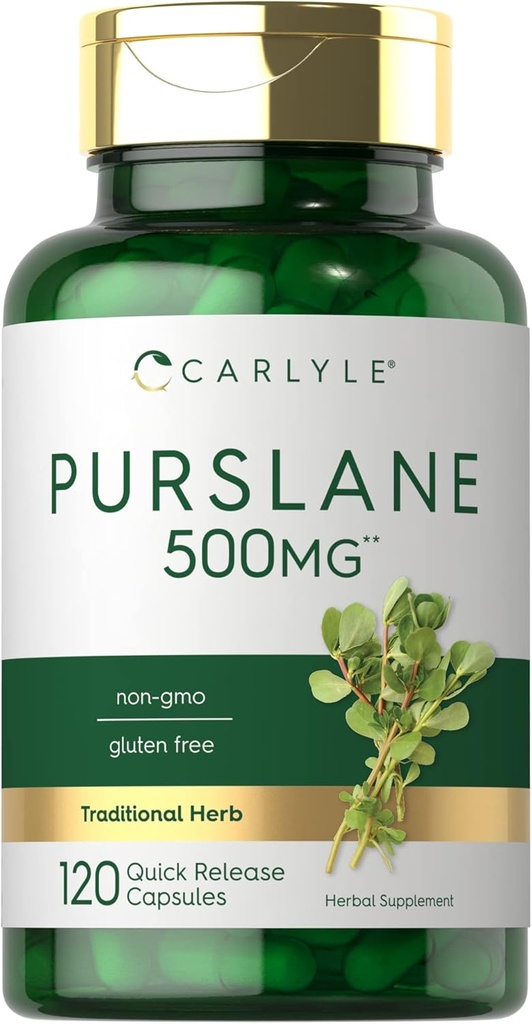 Carlyle Purslane Capsules: 500mg: 120 Nombre: Extrait d'Oleracea de Portulaca