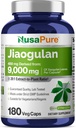 NusaPure Jiaogulan 20:1 Extrait, 450 mg Équivalent à 9 000mg 180 Capsules de Véggie (Végétarien, Non-OGM, Vegan) Gynostemme Pentaphyllum