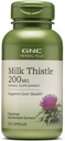 GNC Herbal Plus Milk Thistle 200mg Supplement, Vegetarian, Supports Healthy Liver Function, 100 Servings