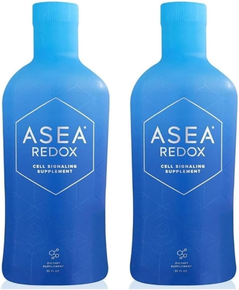Supplément de signalisation cellulaire de l'ASEA Redox - Suppléments d'énergie cellulaire et cardiaque pour les hommes et les femmes - Équilibre hormonal et booster l'énergie pour les femmes et les hommes pour la vie vibrante et défiant l'âge (deux bouteilles 32 Fl Oz)