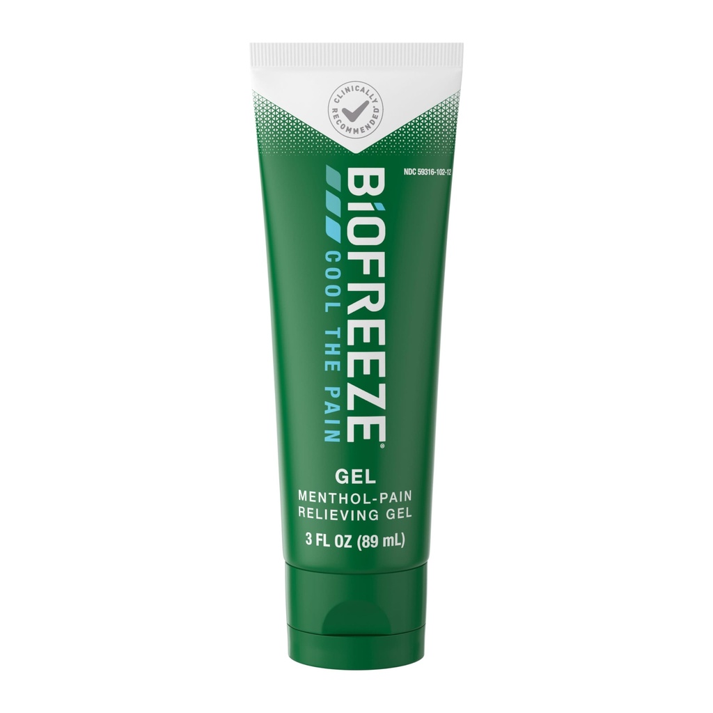 Biogel Gel de soulagement de la douleur, Arthrite Pain Reliver, Knee & Lower Back Pain Relief, Soulagement musculaire douloureux, Soulagement de la douleur au cou, Pharmaciste recommandé, ASF admissible, 3 FL OZ Gel de ménthol Biogel