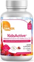 Zahler KidsActive, Kids Chewable Concentration Formula, Supplément pour tous les enfants naturels à l'appui de la focale, Kosher certifié, 180 comprimés aromatisés de punch de fruits