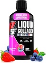 PROSUPPS Amino23 Liquid Collagen Shots, Berry - Collagen Peptide Supplément post entraînement soutient le vieillissement en santé, les articulations, la peau et les cheveux - sans gluten et sucre zéro - 16 portions