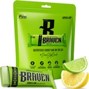 Braven Bar Lemon Lime Energy Bars (1.59 oz, Pack of 10) – Energy Chews with 5g Protein – On-the-Go Energy Snacks for Running, Hiking, and Sports - Gluten Free Snacks for Sustained Energy Boost