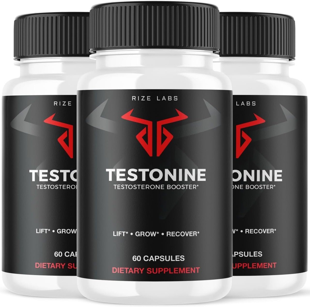 ize labs (3 Pack) Supplément mâle testonine, Capsules testonine pour hommes, Formule de résistance maximale testonine, Pill tout naturel testonine pour la puissance musculaire, Testonine Reviews (180 Capsules)