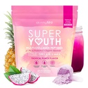 SkinnyFit - Collagène Super Jeunesse pour Femmes - Poudre de Peptides Multi Collagène - Probiotiques, Fibre, Acide Hyaluronique - Non OGM, Sans gluten, Sans sucre - Beauté et Self Care - Tropical Punch (28 portions)