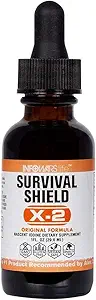Infowars/Infowar's Life - Bouclier de survie X-2 Iodine naissante (1 oz) / Fabriquée aux États-Unis/Semaine de bateau