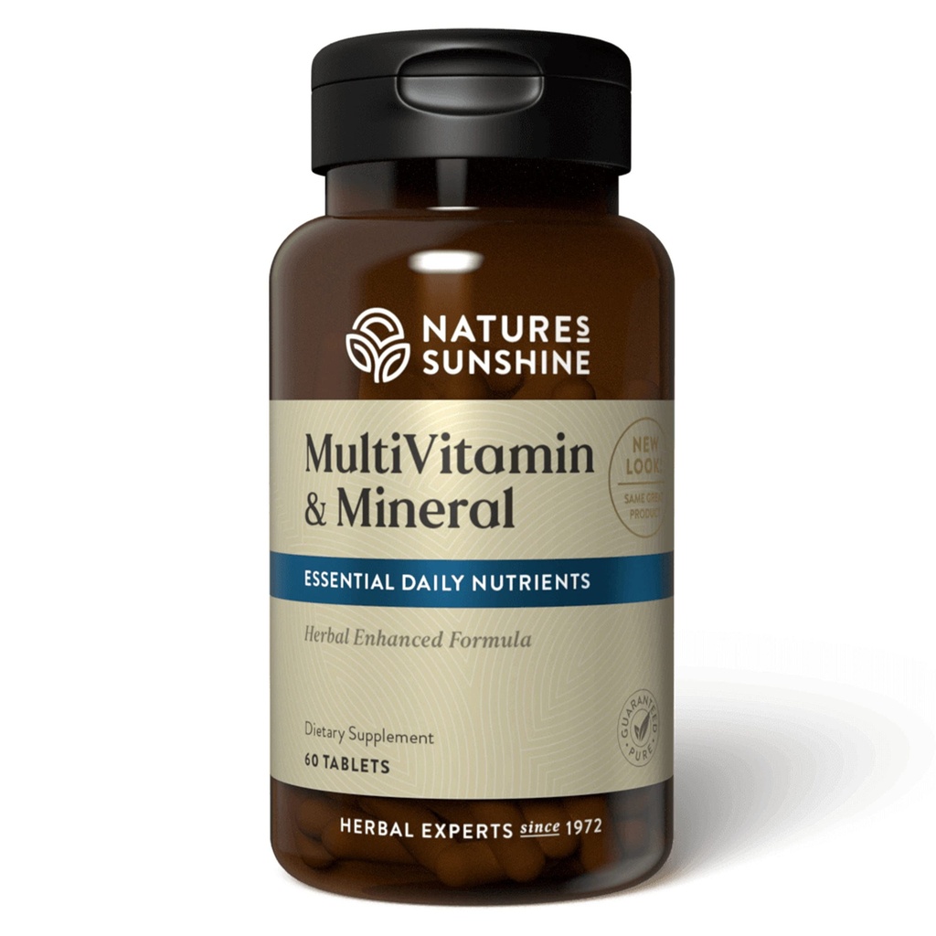 Vitamines et minéraux multiples de la nature, 60 comprimés Le corps avec 100 % de la valeur quotidienne pour 17 vitamines et minéraux essentiels
